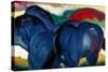 Little Blue Horses, 1911-Franz Marc-Stretched Canvas