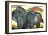 Little Blue Horses-Franz Marc-Framed Giclee Print