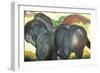 Little Blue Horses-Franz Marc-Framed Giclee Print