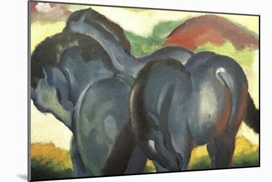 Little Blue Horses-Franz Marc-Mounted Giclee Print