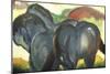 Little Blue Horses-Franz Marc-Mounted Giclee Print