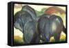 Little Blue Horses-Franz Marc-Framed Stretched Canvas