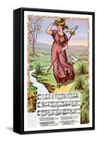 Little Bo Peep, c.1885-Walter Crane-Framed Stretched Canvas