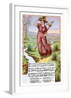 Little Bo Peep, c.1885-Walter Crane-Framed Art Print