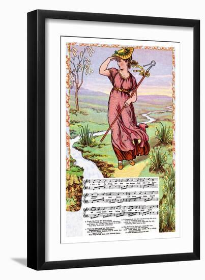 Little Bo Peep, c.1885-Walter Crane-Framed Art Print