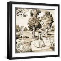 Little Bo Peep Puzzle Page-null-Framed Giclee Print