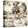 Little Bo Peep Puzzle Page-null-Stretched Canvas