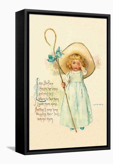 Little Bo Peep-Maud Humphrey-Framed Stretched Canvas