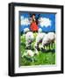 Little Bo Peep-Jesus Blasco-Framed Giclee Print