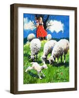 Little Bo Peep-Jesus Blasco-Framed Giclee Print