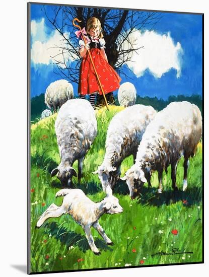 Little Bo Peep-Jesus Blasco-Mounted Giclee Print