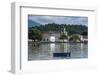 Little Boat before a Colonial Church in Paraty, South of Rio De Janeiro, Brazil, South America-Michael Runkel-Framed Photographic Print