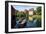 Little Boat in a Pond in the Old Town, Den Gamle By, Open Air Museum in Aarhus-Michael Runkel-Framed Photographic Print