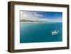 Little Boat in the Blue Lagoon, Yasawas, Fiji, South Pacific, Pacific-Michael Runkel-Framed Photographic Print