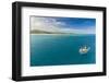 Little Boat in the Blue Lagoon, Yasawas, Fiji, South Pacific, Pacific-Michael Runkel-Framed Photographic Print