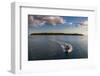 Little Boat with an Island Beyond, Mamanucas Islands, Fiji, South Pacific, Pacific-Michael Runkel-Framed Photographic Print