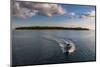 Little Boat with an Island Beyond, Mamanucas Islands, Fiji, South Pacific, Pacific-Michael Runkel-Mounted Photographic Print