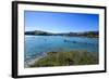 Little Boats in the Akaroa Harbour, Banks Peninsula, Canterbury, South Island, New Zealand, Pacific-Michael Runkel-Framed Photographic Print