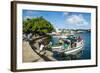 Little Boats in the Harbour of Neiafu, Vavau, Vavau Islands, Tonga, South Pacific, Pacific-Michael Runkel-Framed Photographic Print