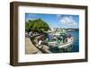 Little Boats in the Harbour of Neiafu, Vavau, Vavau Islands, Tonga, South Pacific, Pacific-Michael Runkel-Framed Photographic Print