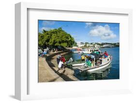 Little Boats in the Harbour of Neiafu, Vavau, Vavau Islands, Tonga, South Pacific, Pacific-Michael Runkel-Framed Photographic Print