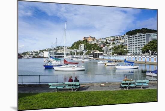 Little Boats in the Harbour of Wellington, North Island, New Zealand, Pacific-Michael-Mounted Photographic Print