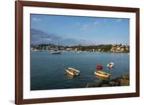 Little boats in the Magenta Port Sud, bay, Noumea, New Caledonia, Pacific-Michael Runkel-Framed Photographic Print