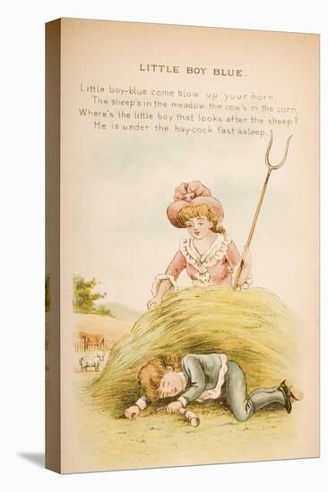 Little Boy Blue, from 'Old Mother Goose's Rhymes and Tales', Published by Frederick Warne and…-Constance Haslewood-Stretched Canvas