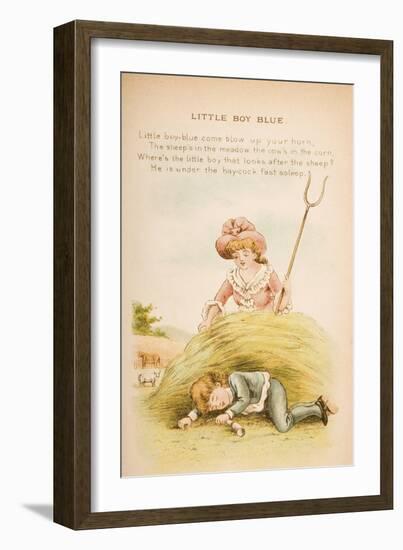 Little Boy Blue, from 'Old Mother Goose's Rhymes and Tales', Published by Frederick Warne and…-Constance Haslewood-Framed Giclee Print