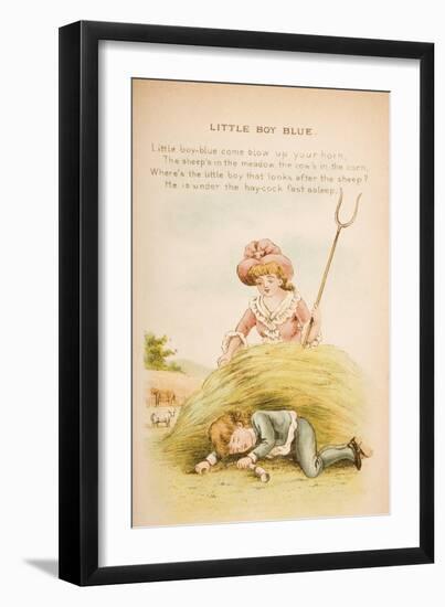 Little Boy Blue, from 'Old Mother Goose's Rhymes and Tales', Published by Frederick Warne and…-Constance Haslewood-Framed Giclee Print