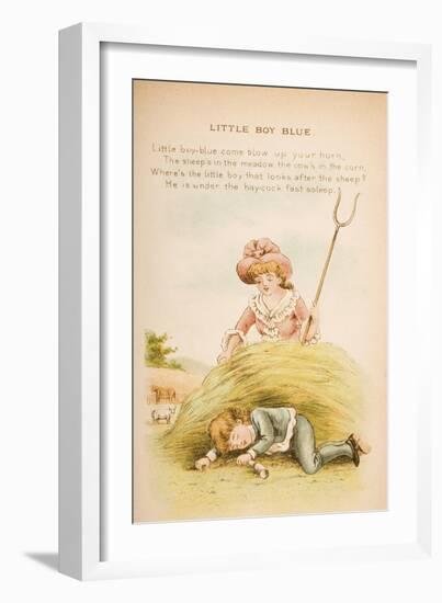 Little Boy Blue, from 'Old Mother Goose's Rhymes and Tales', Published by Frederick Warne and…-Constance Haslewood-Framed Giclee Print