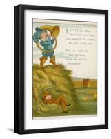 Little Boy Blue, the Horn-Blower Stands on Top of the Haystack-Edward Hamilton Bell-Framed Photographic Print