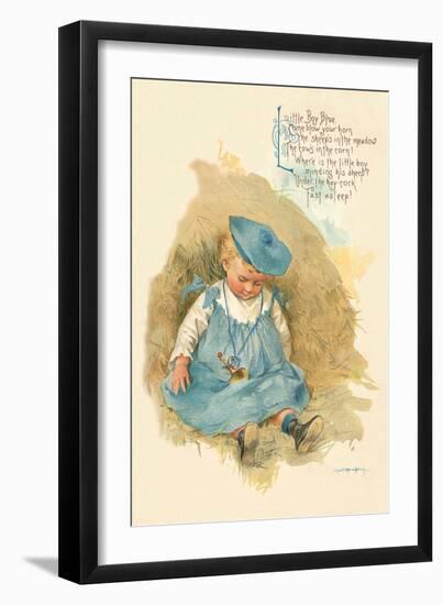 Little Boy Blue-Maud Humphrey-Framed Art Print
