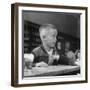 Little Boy Drinking a Soda at a Local Drugstore-Francis Miller-Framed Photographic Print