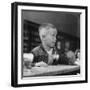Little Boy Drinking a Soda at a Local Drugstore-Francis Miller-Framed Photographic Print