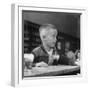Little Boy Drinking a Soda at a Local Drugstore-Francis Miller-Framed Photographic Print