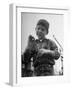 Little Boy Holding His New Pet Snake-Carl Mydans-Framed Photographic Print