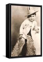 Little Boy in Cowboy Outfit-null-Framed Stretched Canvas