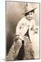 Little Boy in Cowboy Outfit-null-Mounted Art Print