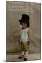 Little Boy in Large Top Hat on a Birthday Postcard-null-Mounted Photographic Print