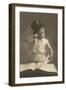 Little Boy in Top Hat Reading Book-null-Framed Art Print
