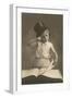 Little Boy in Top Hat Reading Book-null-Framed Art Print