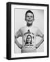 Little Boy Modeling Sitting Bull T-Shirt-Al Fenn-Framed Photographic Print