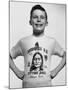 Little Boy Modeling Sitting Bull T-Shirt-Al Fenn-Mounted Photographic Print