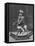 Little Boy on a Very Small Rocking Horse with a Whip in His Hand-null-Framed Stretched Canvas