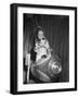 Little Boy on Spaceship Ride-null-Framed Photographic Print