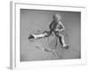 Little Boy Playing on the Beach at Ebb Tide-Bernard Hoffman-Framed Photographic Print