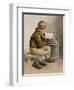 Little Boy Reading a Book-William Henry Hunt-Framed Giclee Print