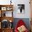 Little Boy Sits on His Suitcase Waiting for a Train to Take Him to the Seaside-null-Photographic Print displayed on a wall