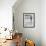 Little Boy Standing on a Surf Board Staring at the Water-Allan Grant-Framed Photographic Print displayed on a wall